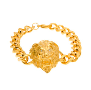 Lion Cuban Link CZ Bracelet