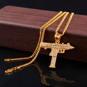 Uzi Submachine Gun Necklace