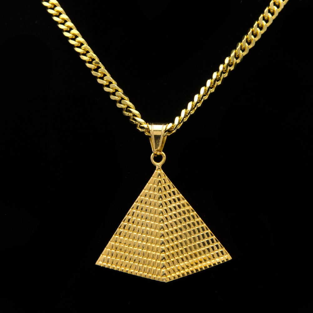 Gold Pyramid Necklace