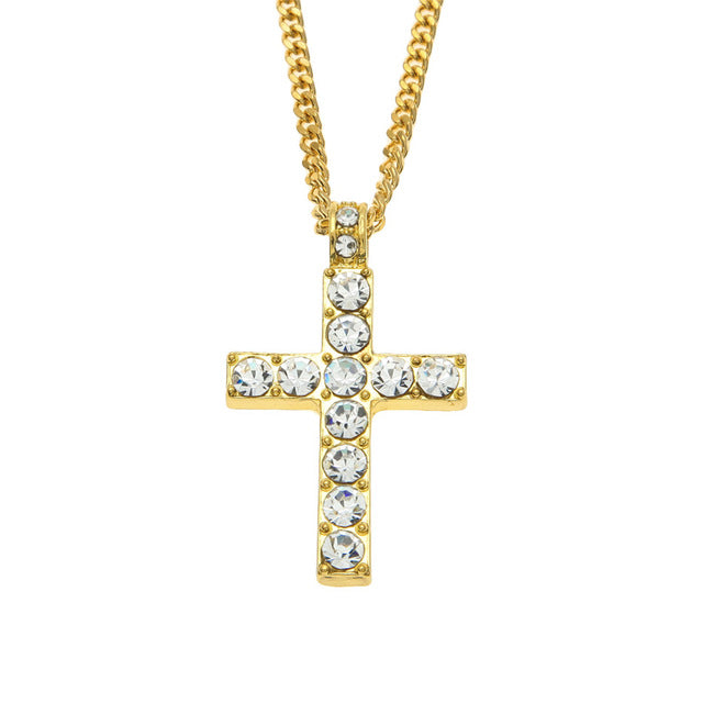 Cross CZ Necklace