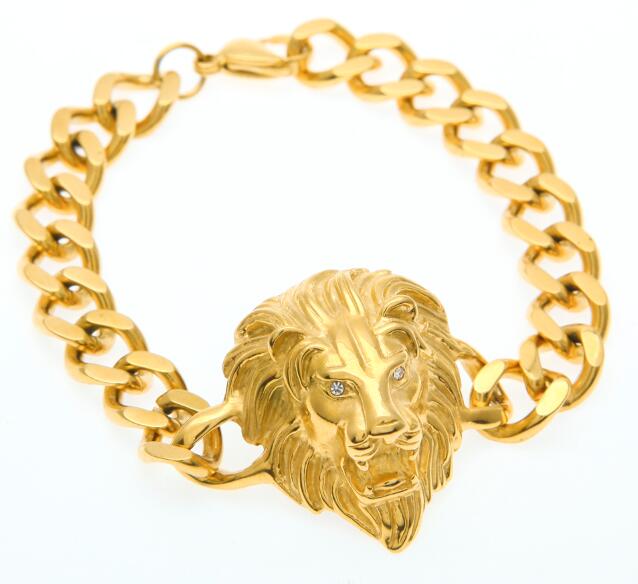 Lion Cuban Link CZ Bracelet