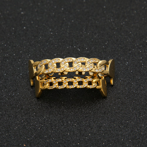 Cuban Link CZ Fang Grillz