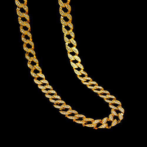 Cuban Link Half CZ Chain