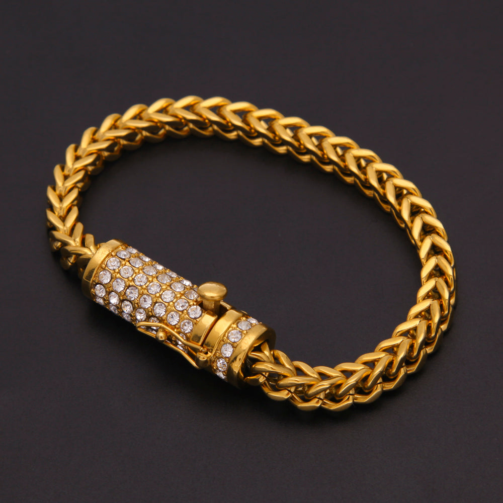 Franco CZ Clasp Bracelet