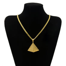 Gold Pyramid Necklace