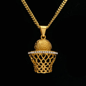 Basketball CZ Necklace