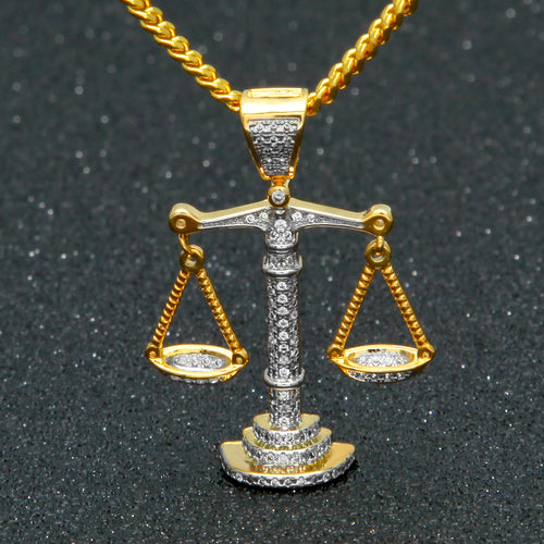 Libra Scale CZ Necklace